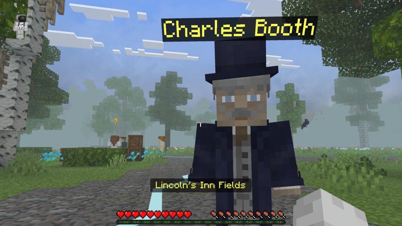 Charles Booth in the Minecraft experience
