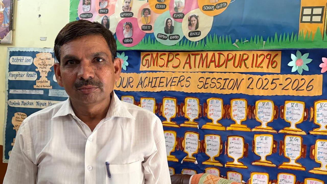 Chatar Singh is the headmaster of a primary school in Faridabad's Atmadpur village