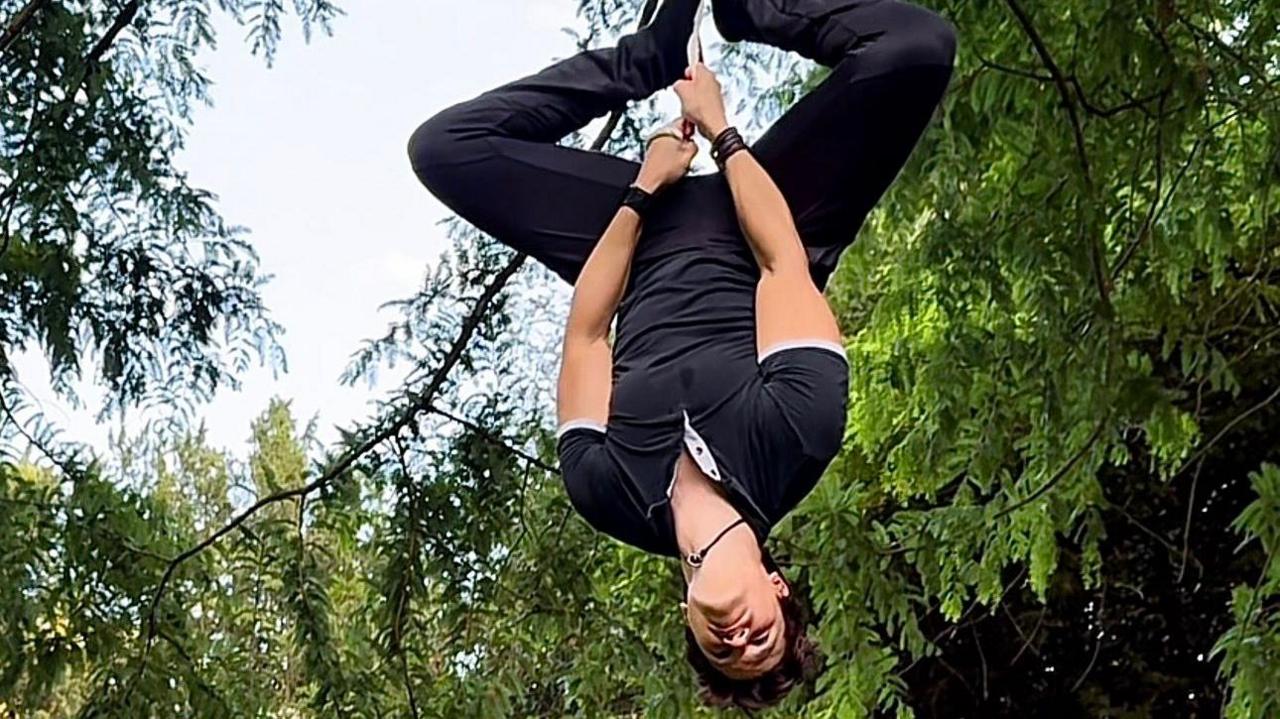 Spider-Man double calls role 'childhood dream' — image supplied by BBC Culture's feed