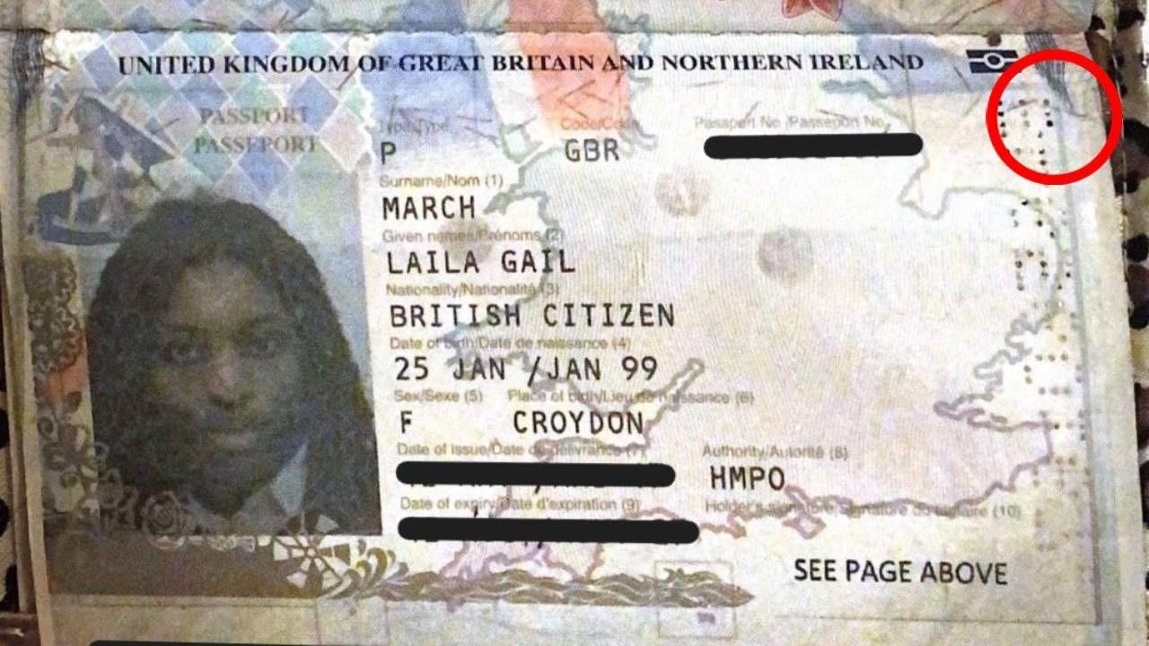 Laila March's passport