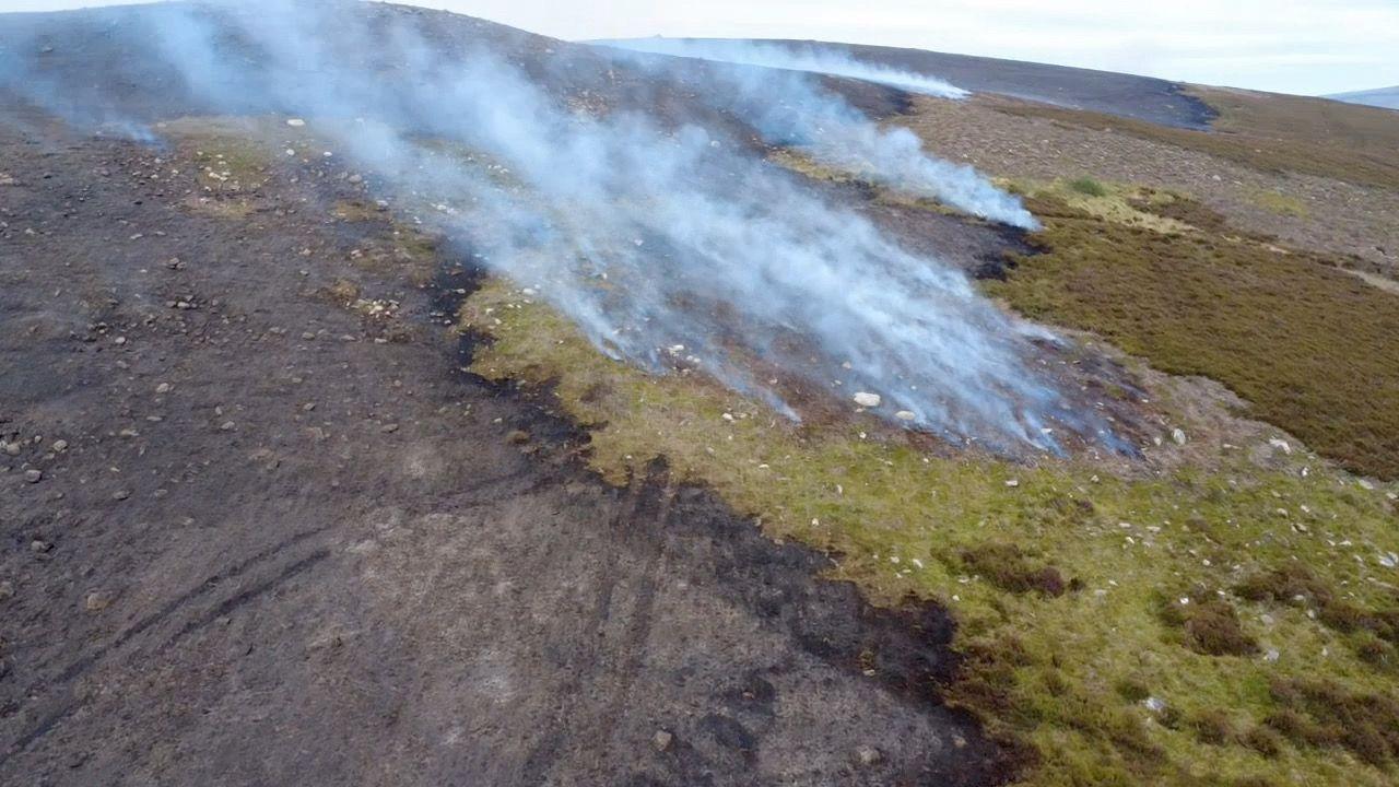 Teine air Mòinteach Dhamhath