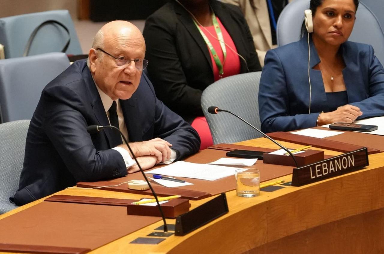 Lebanese PM Najib Mikati at the UN