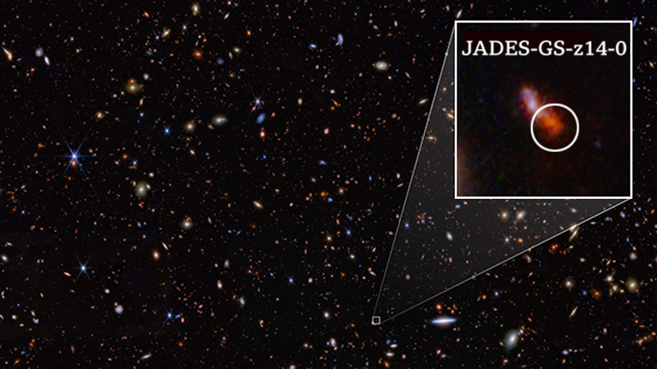 JWST image of JADES-GS-z14-0