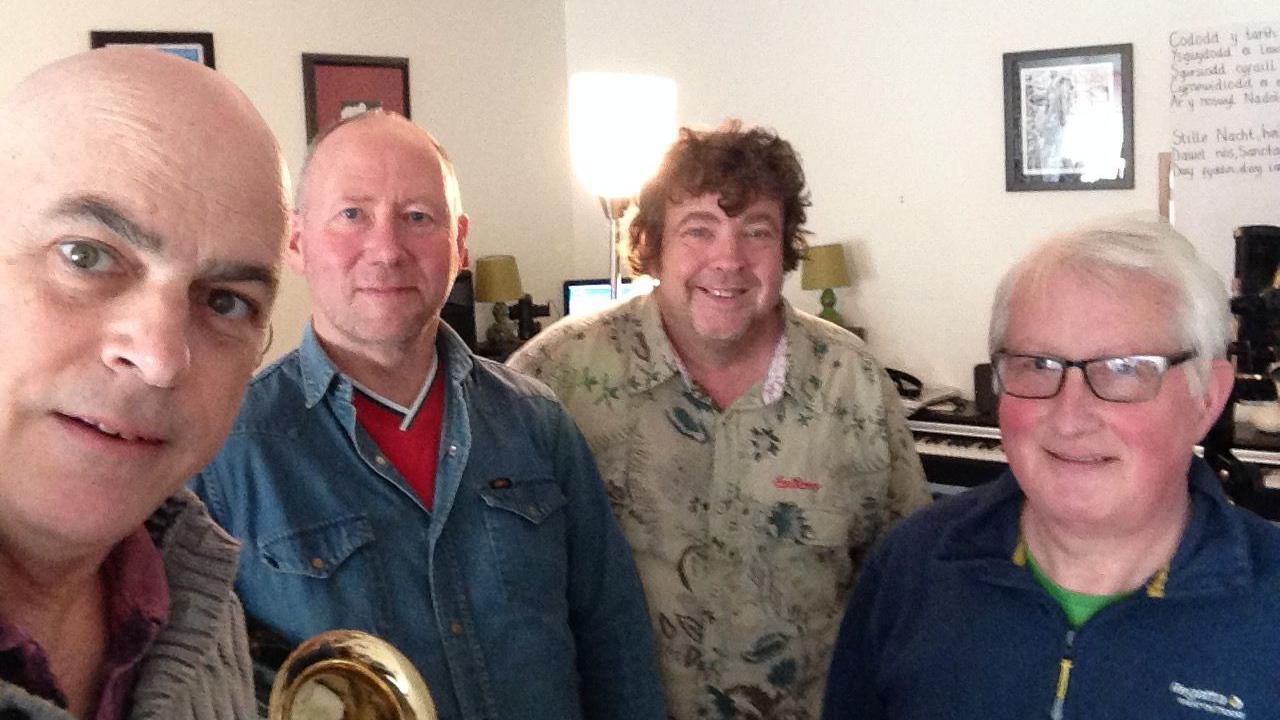 Emyr Roberts, Gwil John, Edwin Humphreys a Wynne Williams