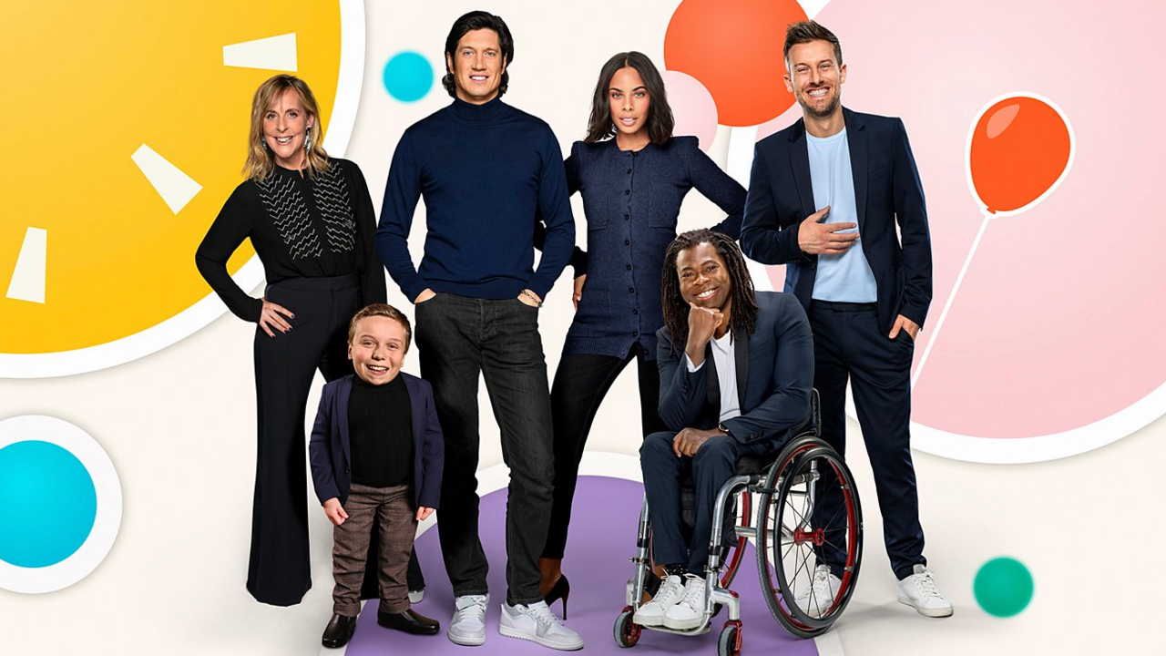 This year there will be quite a few hosts throughout the night! 
Ade Adepitan MBE, Mel Giedroyc, Rochelle Humes, Vernon Kay, Chris Ramsey and Lenny Rush