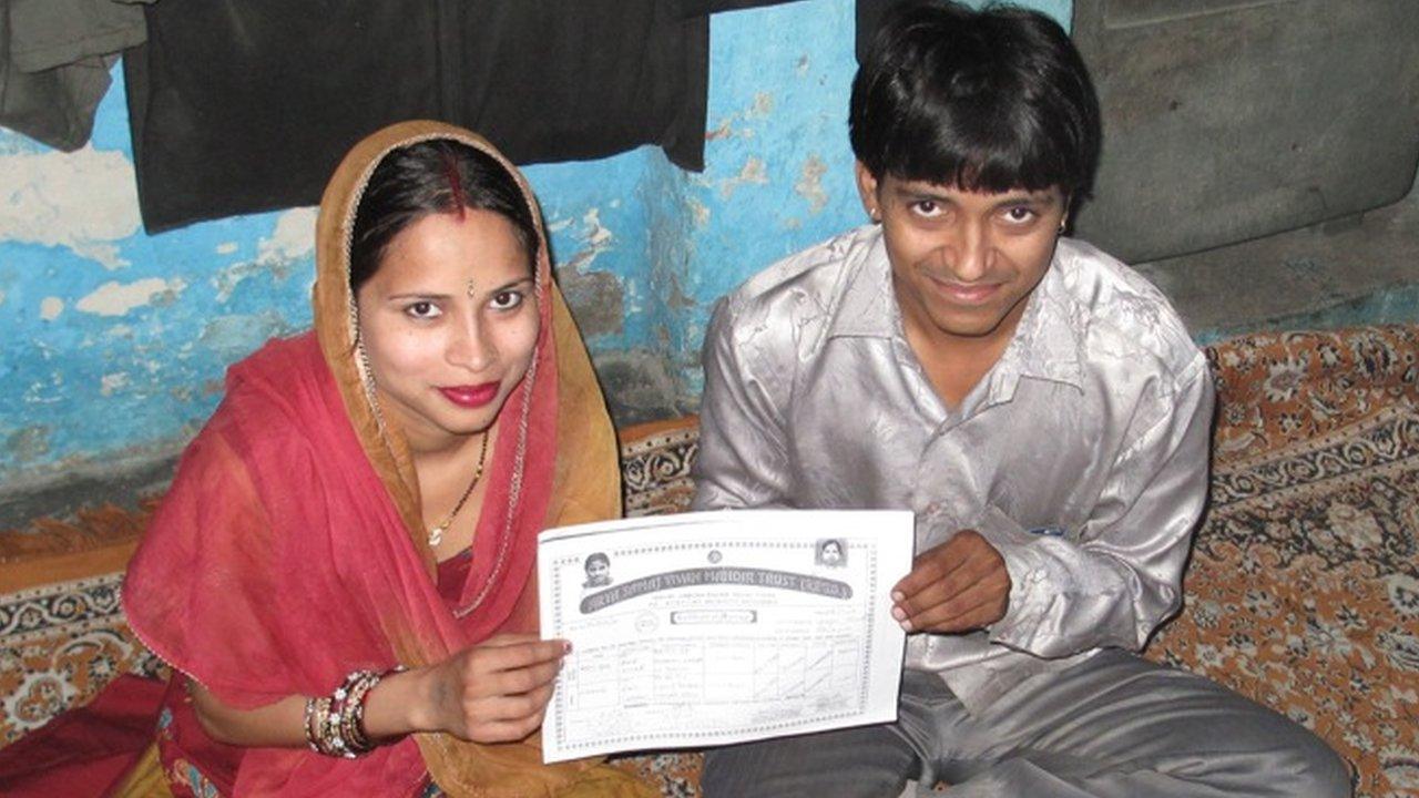 Rajveer Singh and his wife Madhuri