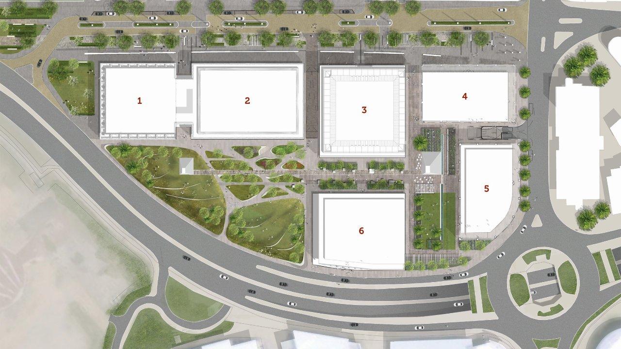 Plans for the layout of the Jersey International Finance Centre
