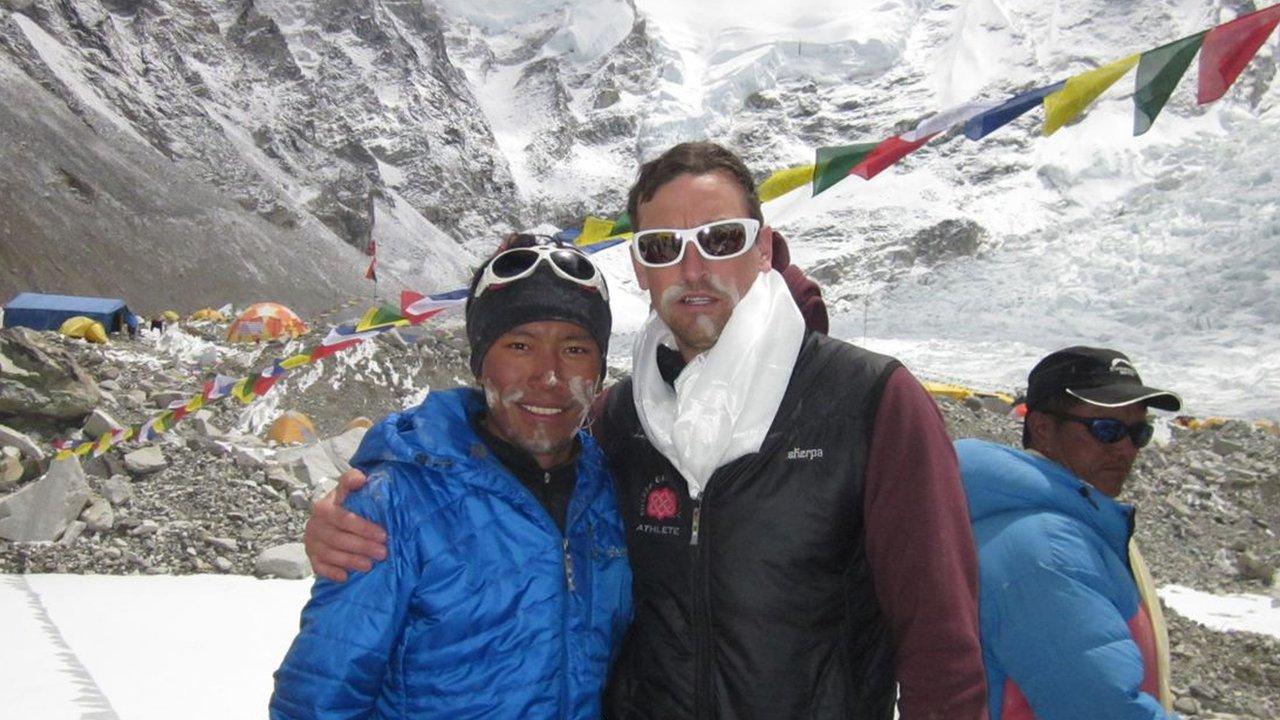 Sherpa Dorje Gylgen and Kenton Cool