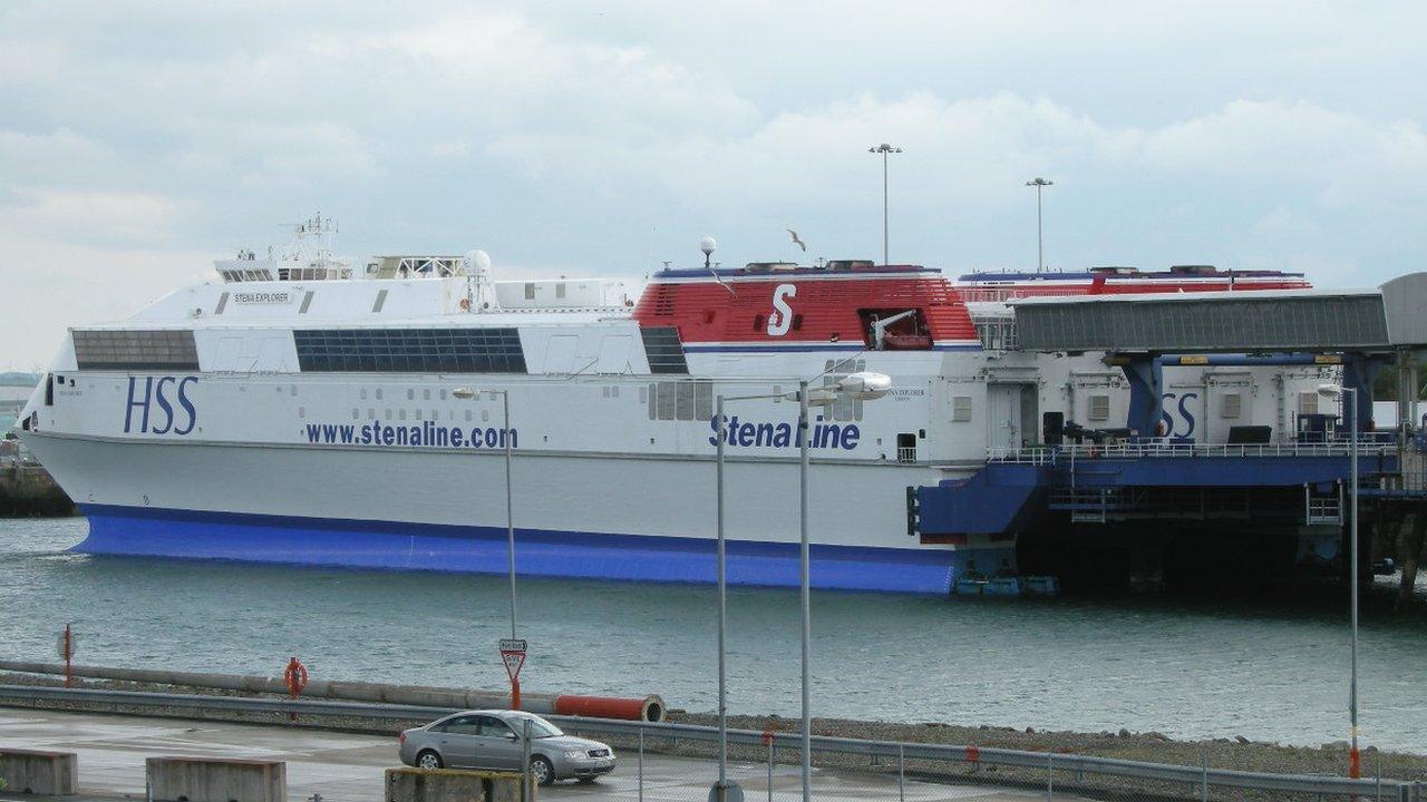 HSS Explorer at Holyhead Port