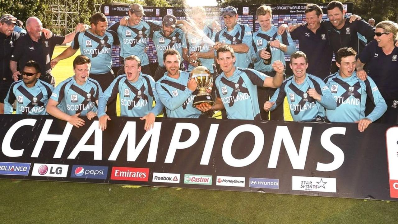 Scotland celebrate their World Cup qualifying victory