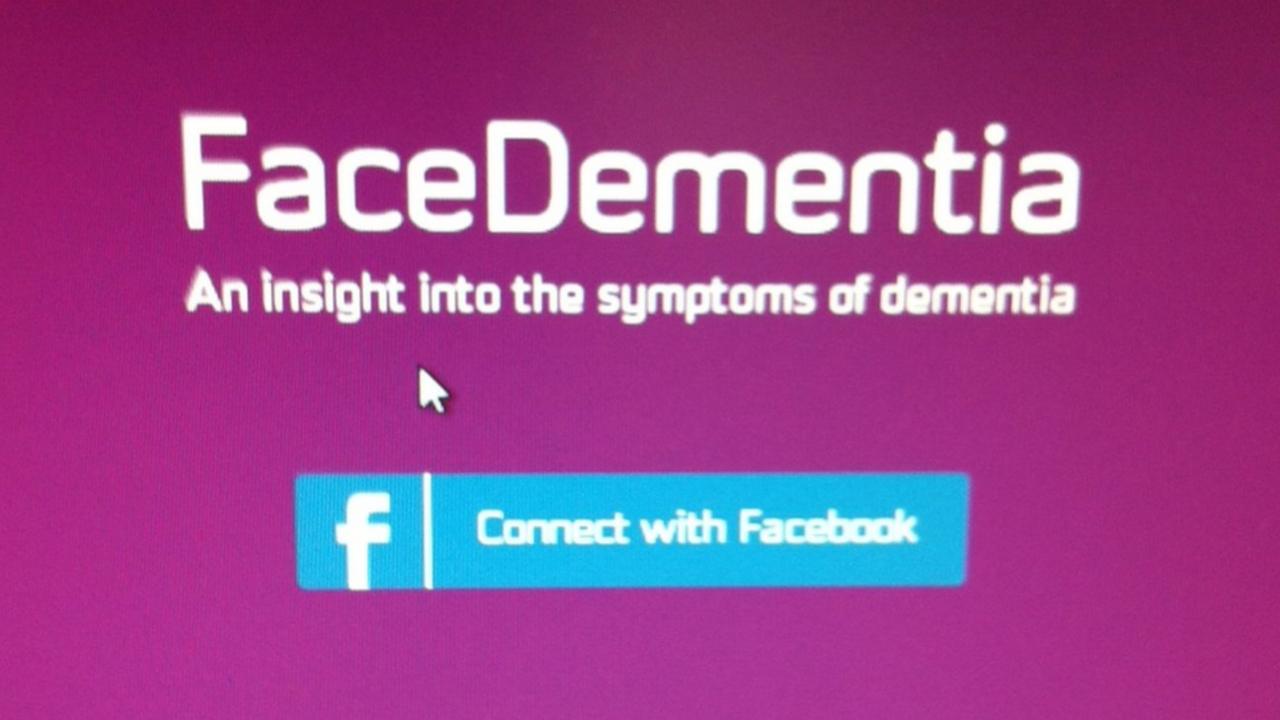 FaceDementia web page