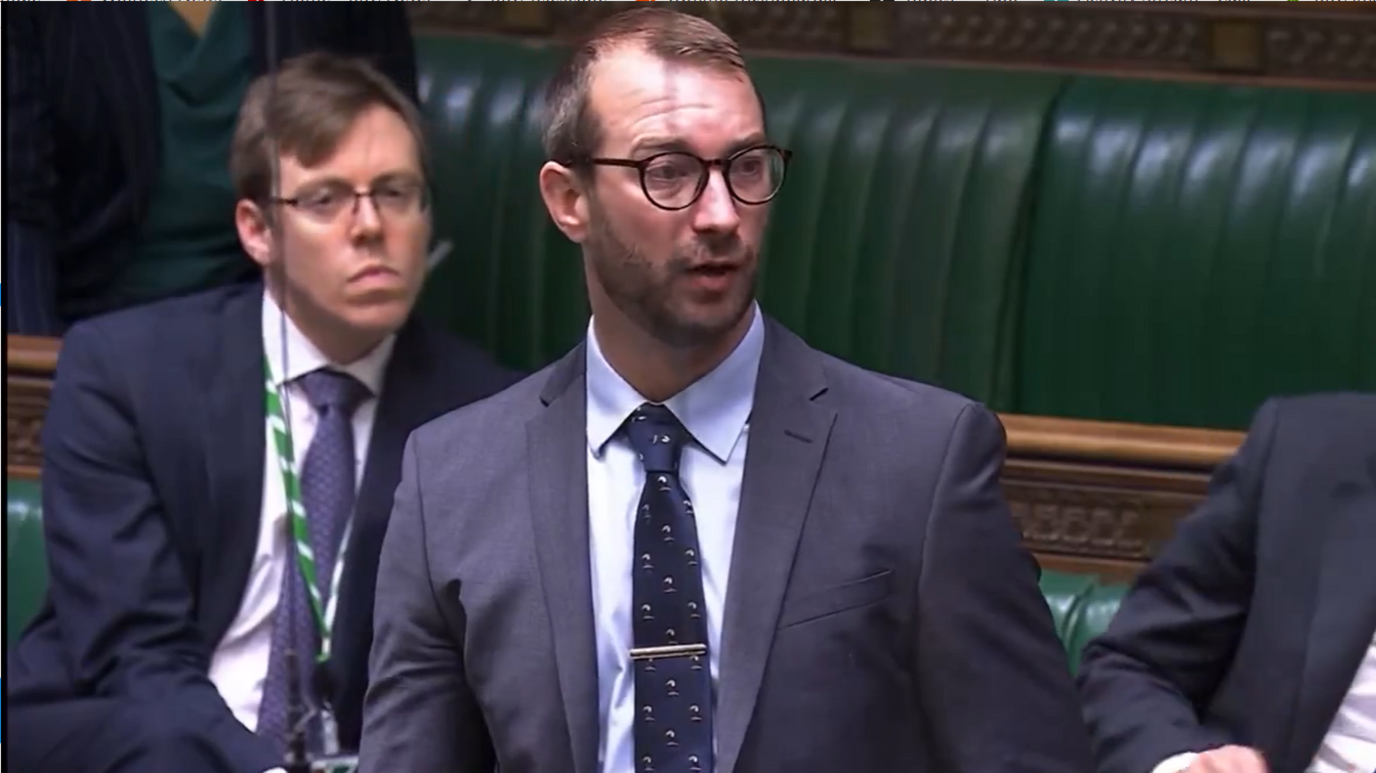 Will Stone MP asking a question in the House of Commons on 22 October 2024