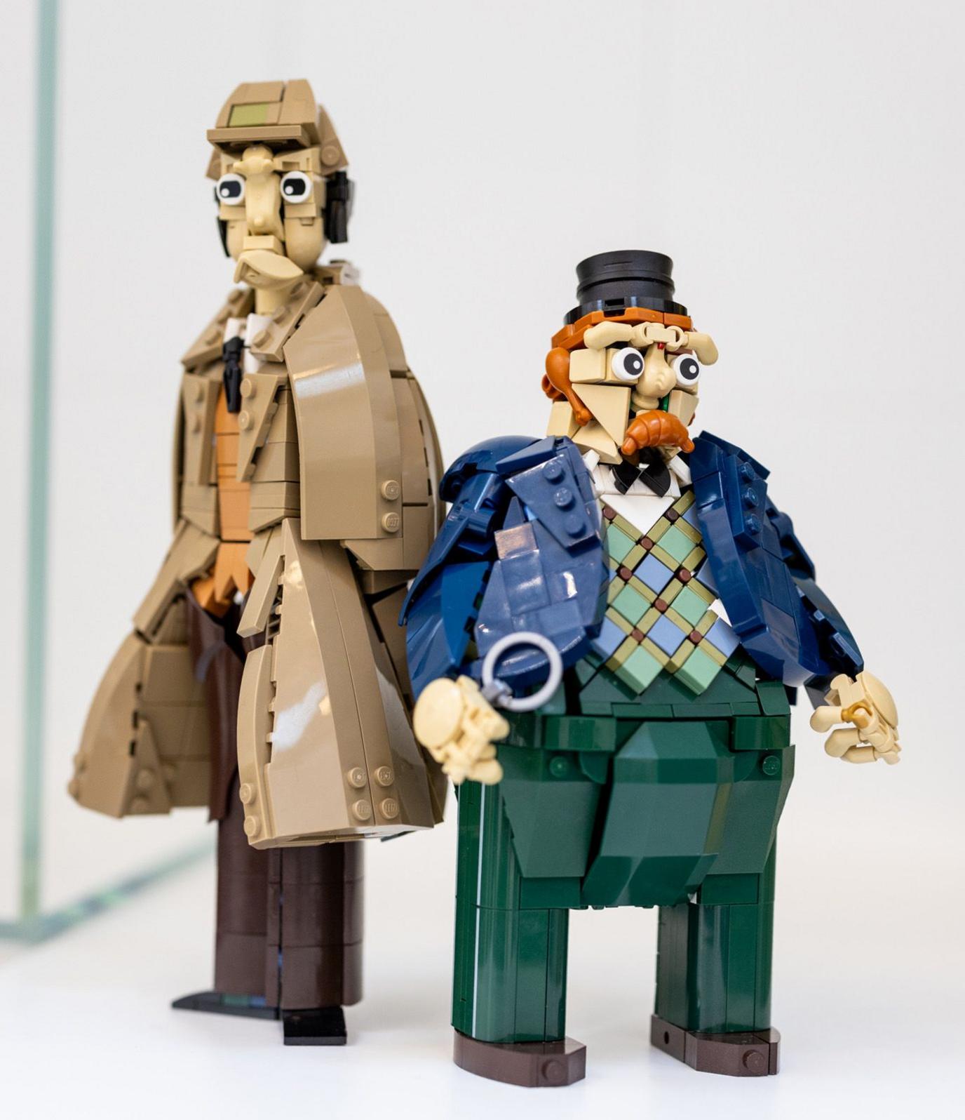 Kit Nugent's Sherlock and Holmes models, made with almost 1,000 bricks.