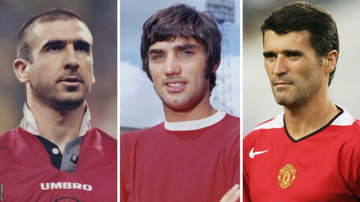 Eric Cantona, George Best and Roy Keane