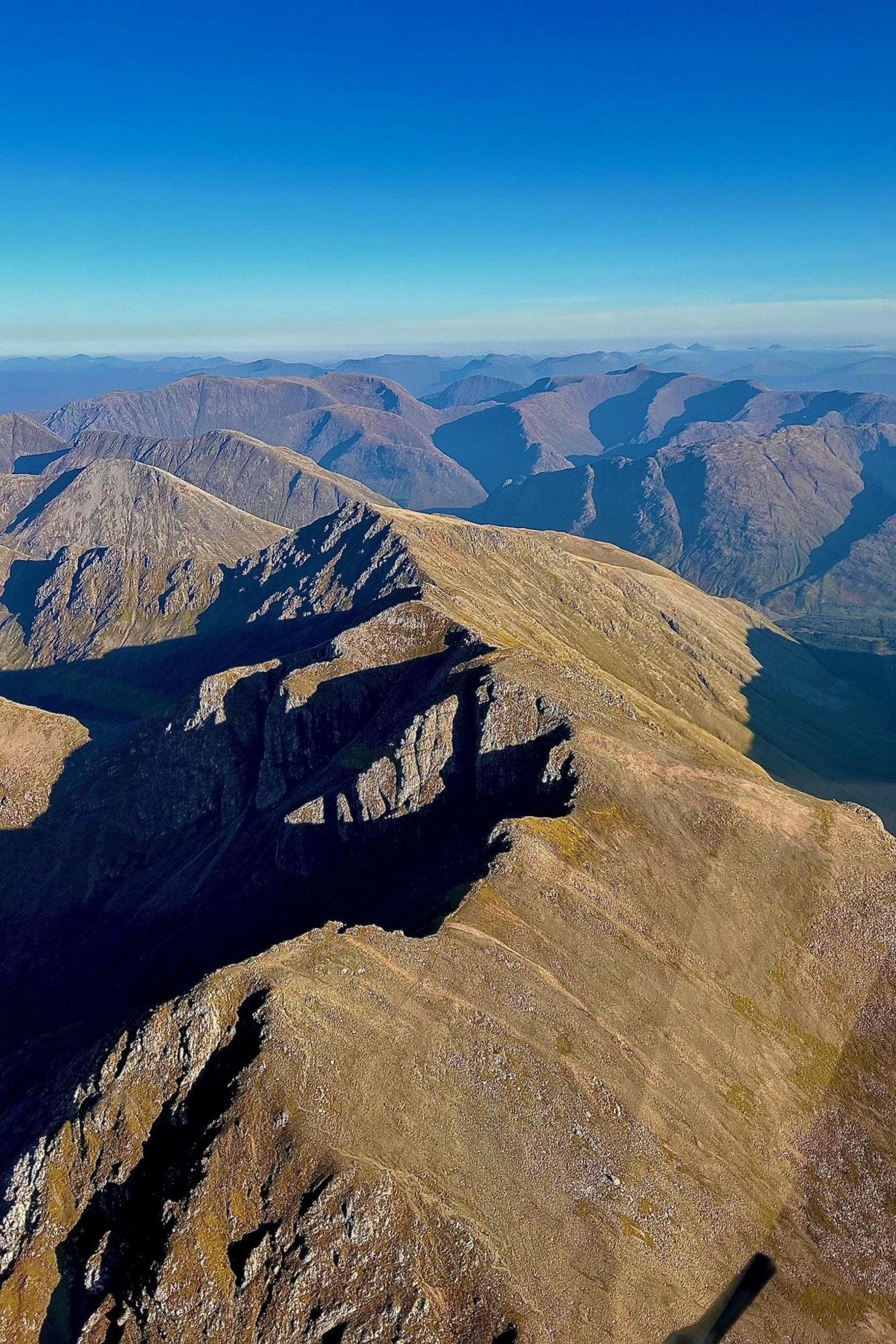 Cairngorms from helicopter