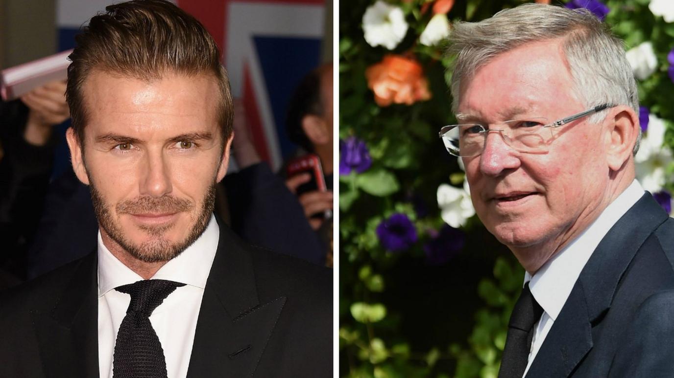 David Beckham and Sir Alex Ferguson