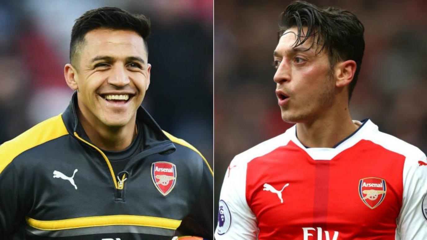 Alexis Sanchez and Mesut Ozil