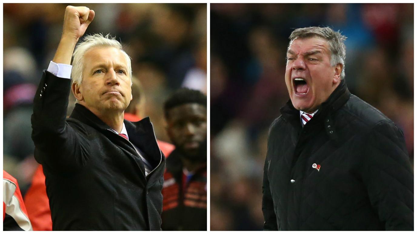 Alan Pardew and Sam Allardyce