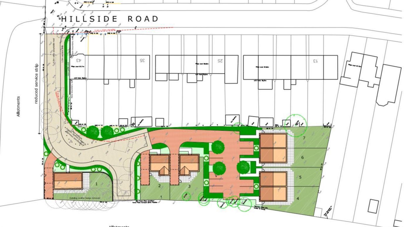 An illustrative diagram of the new housing plans in Wellingborough.
