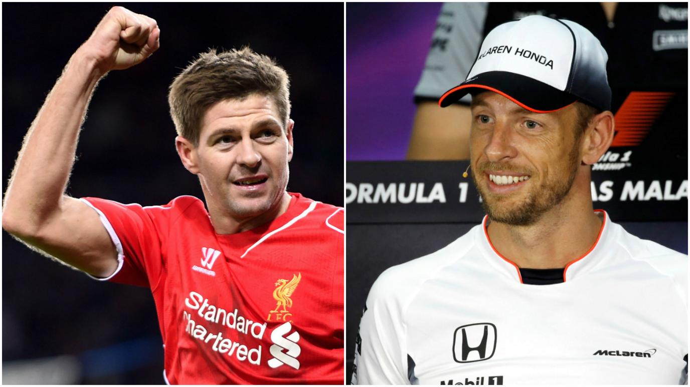 Steven Gerrard & Jenson Button