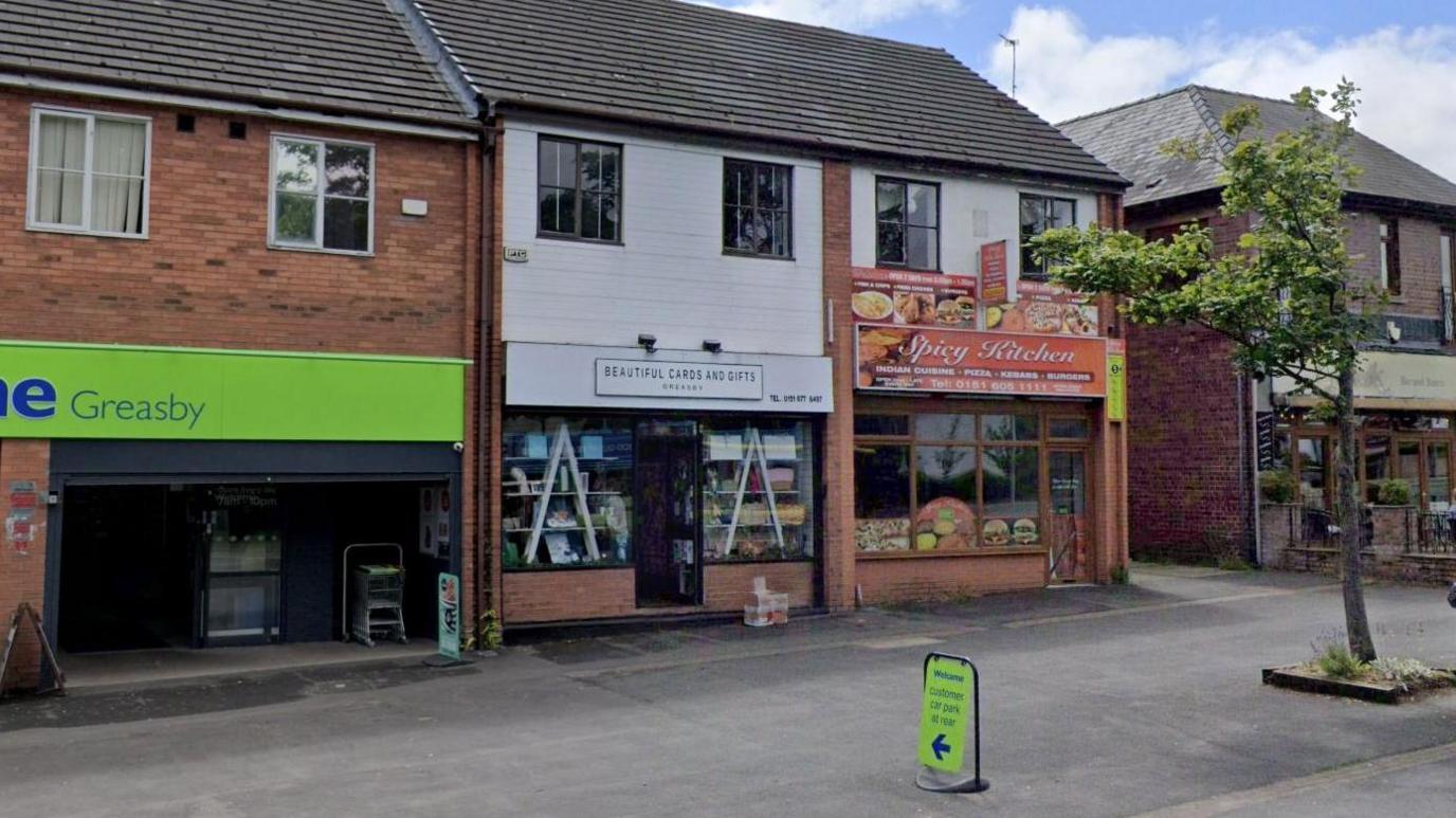 A street view of the Spicy Kitchen premises on Greasby Road