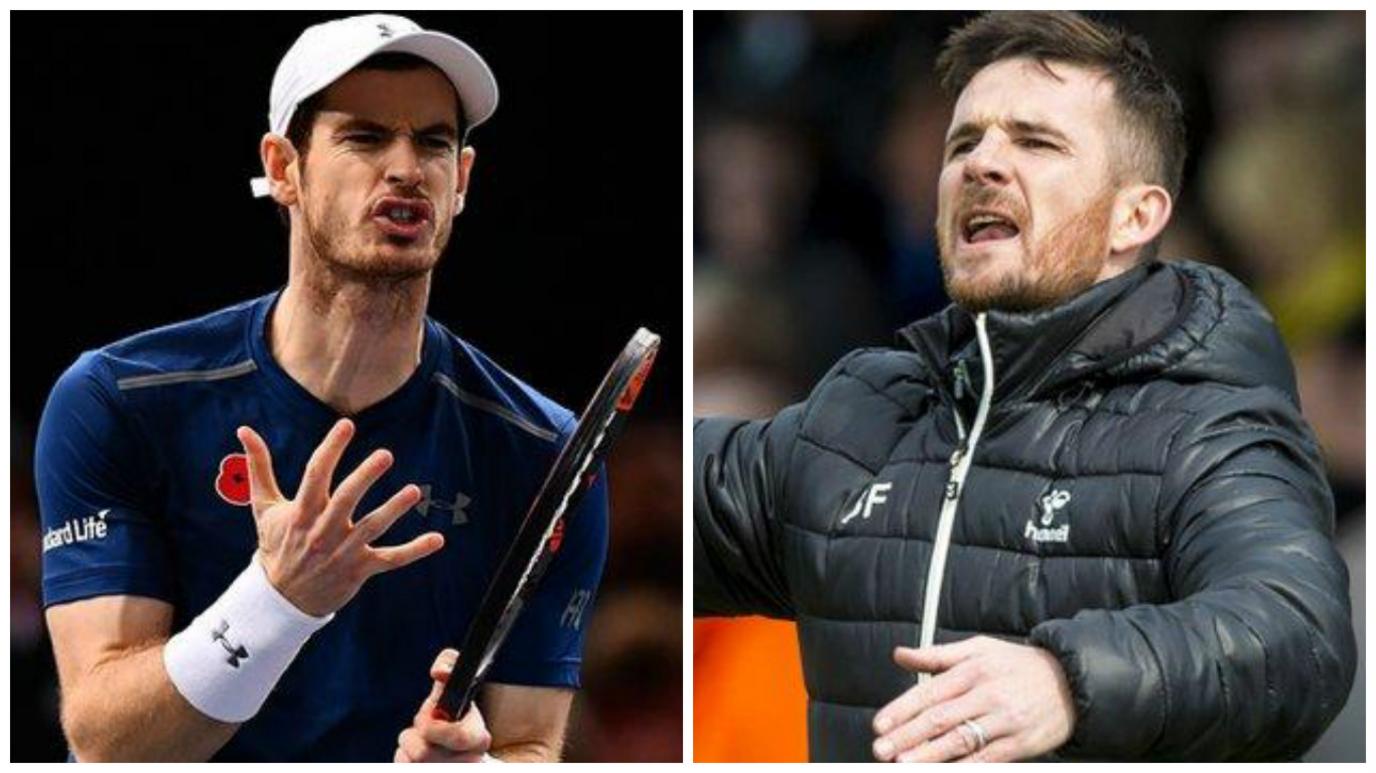 Andy Murray and Barry Ferguson