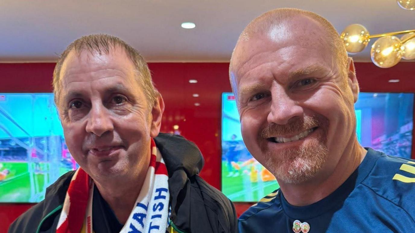 Mr Crean with Nottingham Forest head coach Sean Dyche