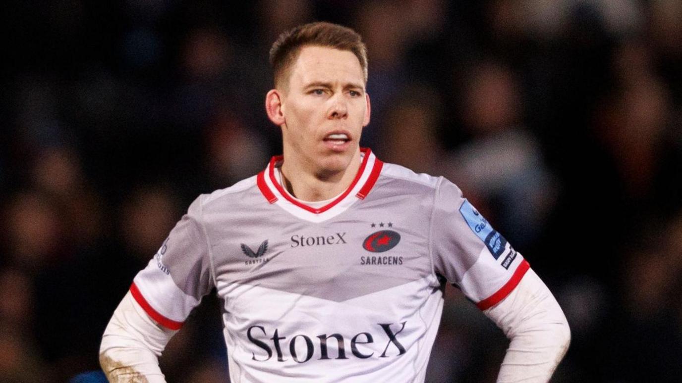 Wales full-back Liam Williams in action for Saracens in the 2024-25 season