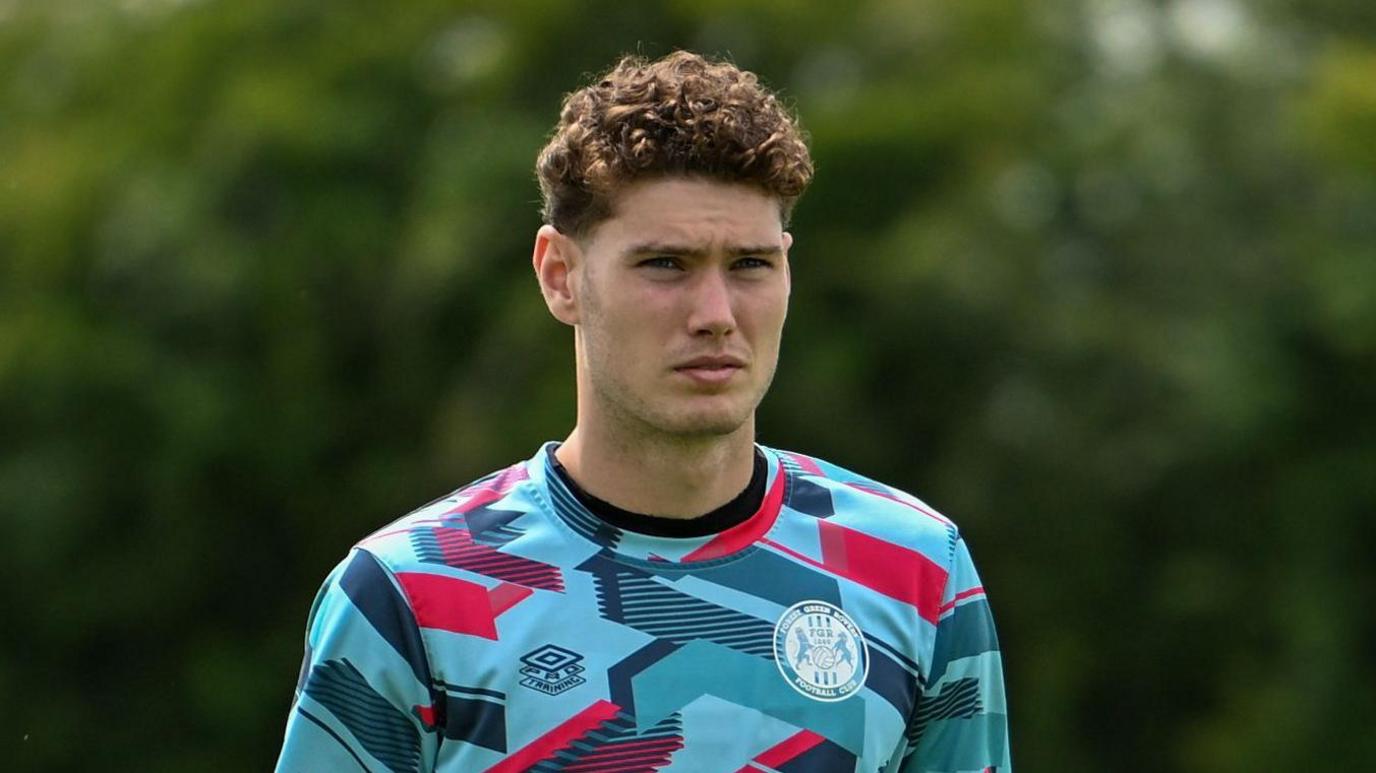 Daniel Barden on the field during a pre-season game with Forest Green Rovers this summer