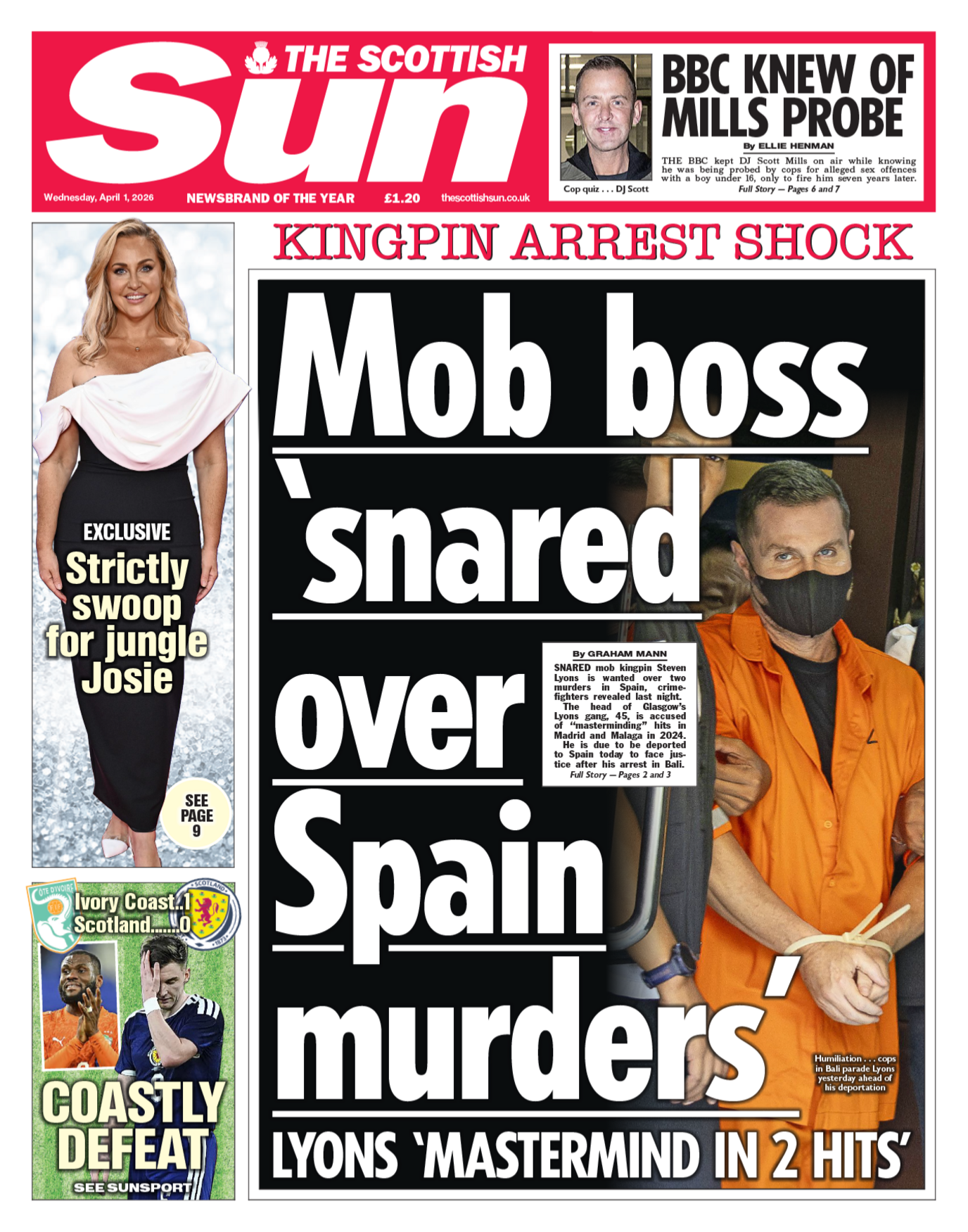 Scotland's papers: Gangland boss 'wanted for murders' and Trump's