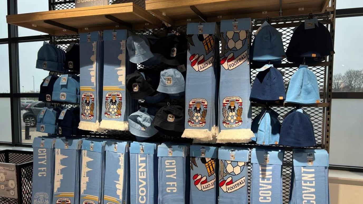 Coventry city scarves and hats