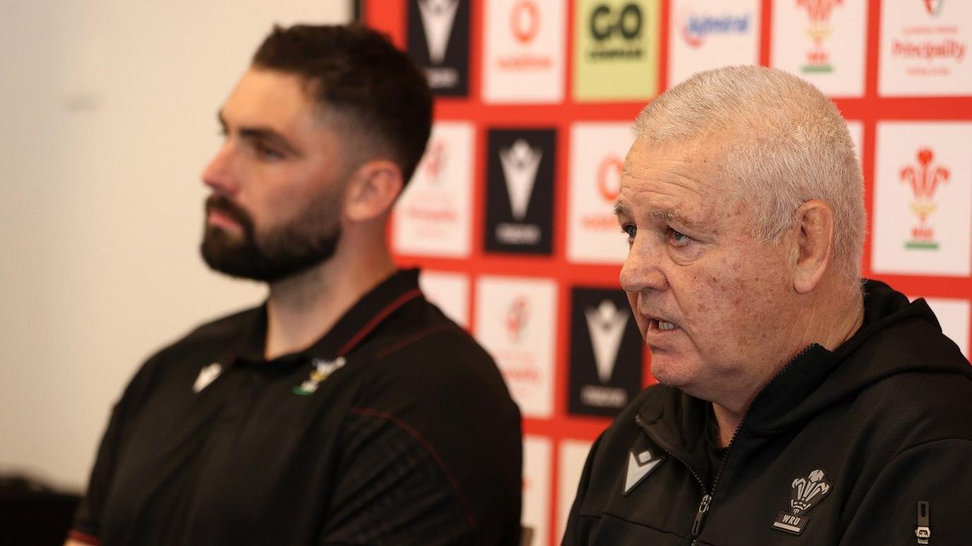 Cory Hill and Warren Gatland