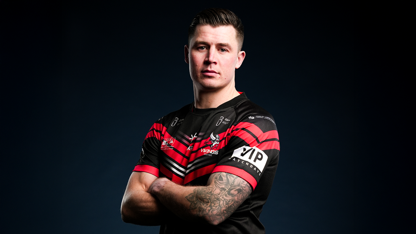 Jamie Shaul poses in the new Goole kit