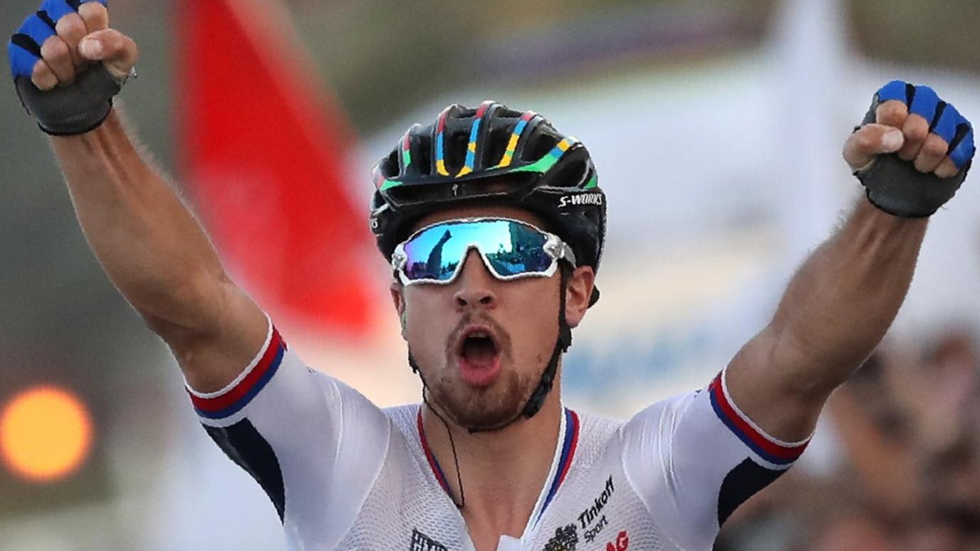 Peter Sagan wins the race