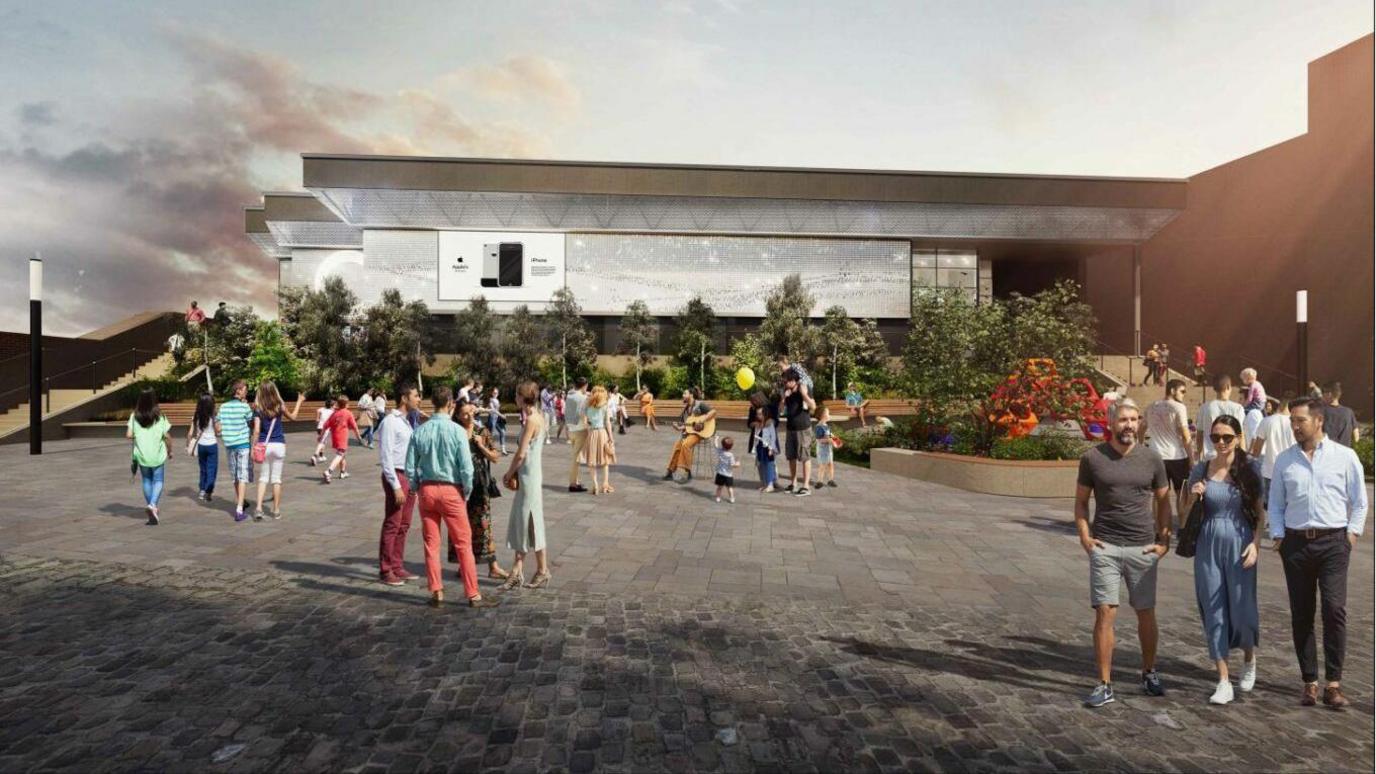 An artist's impression of how the Eastern Gateway development could look once completed