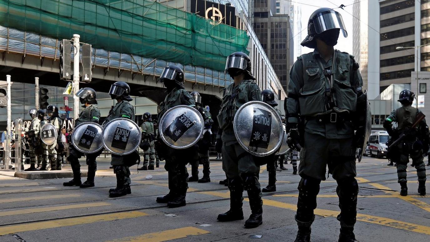 Police in Hong Kong