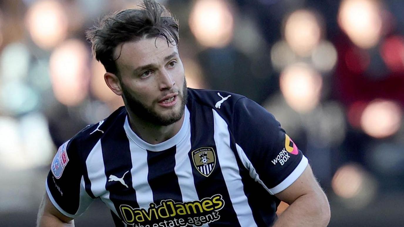 Nick Tsaroulla in action for Notts County