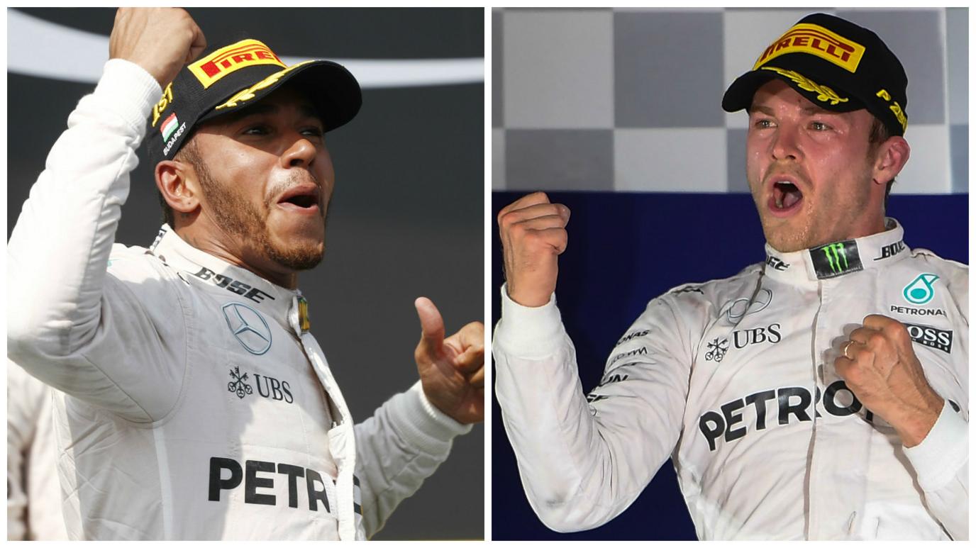 Lewis Hamilton and Nico Rosberg