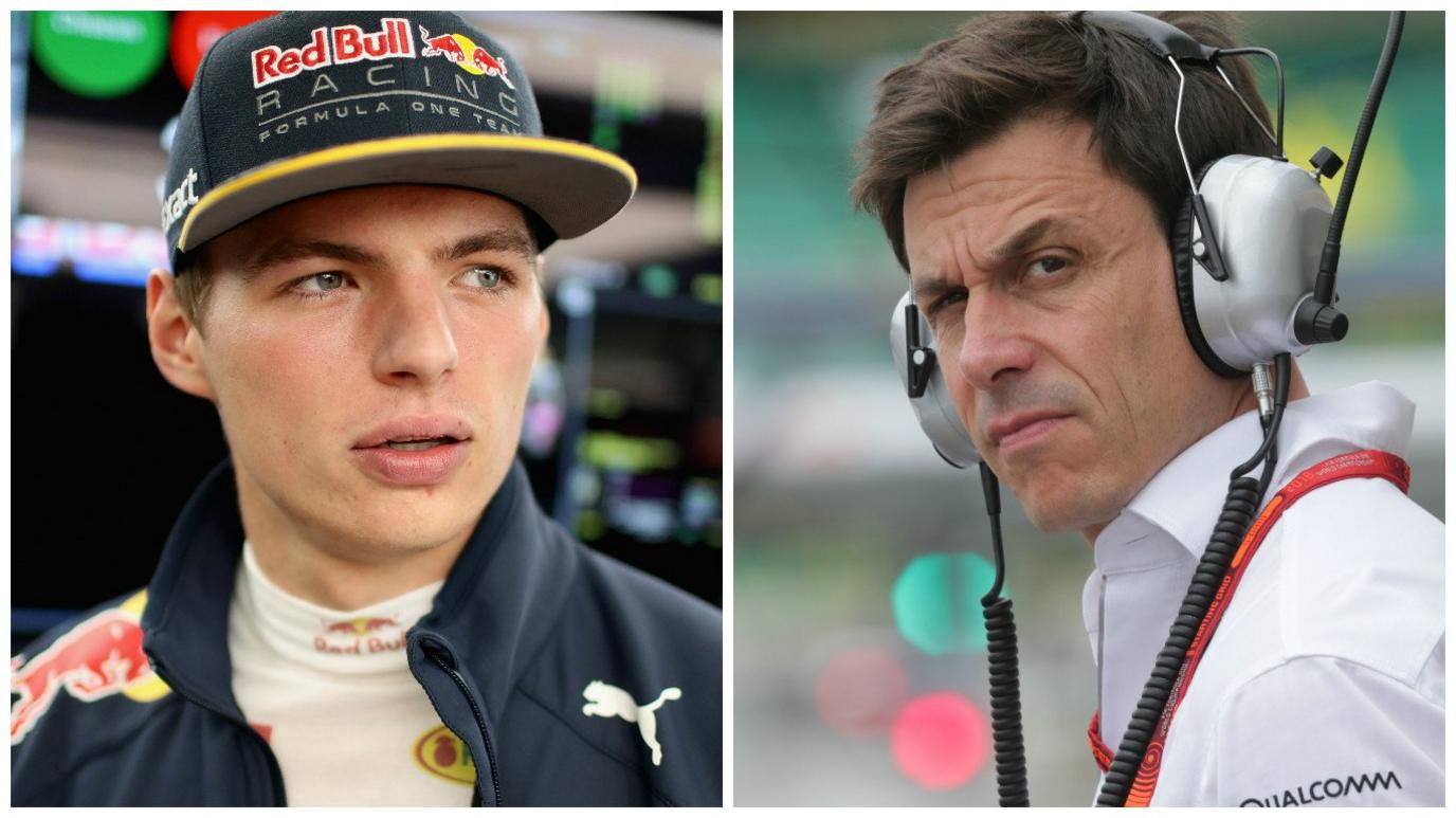 Max Verstappen and Toto Wolff