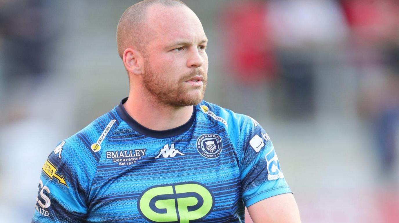 Liam Marshall in action for Wigan Warriors