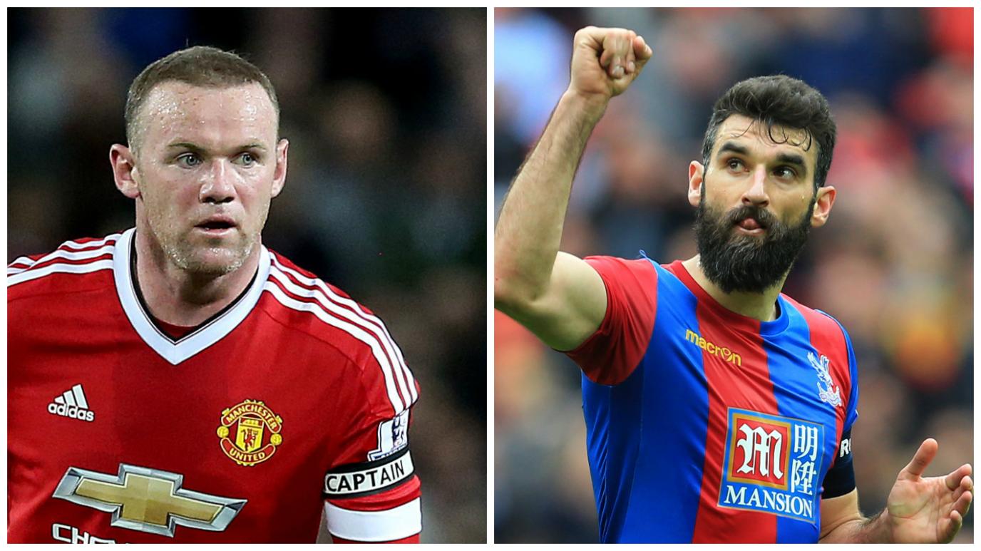 Wayne Rooney and Mile Jedinak