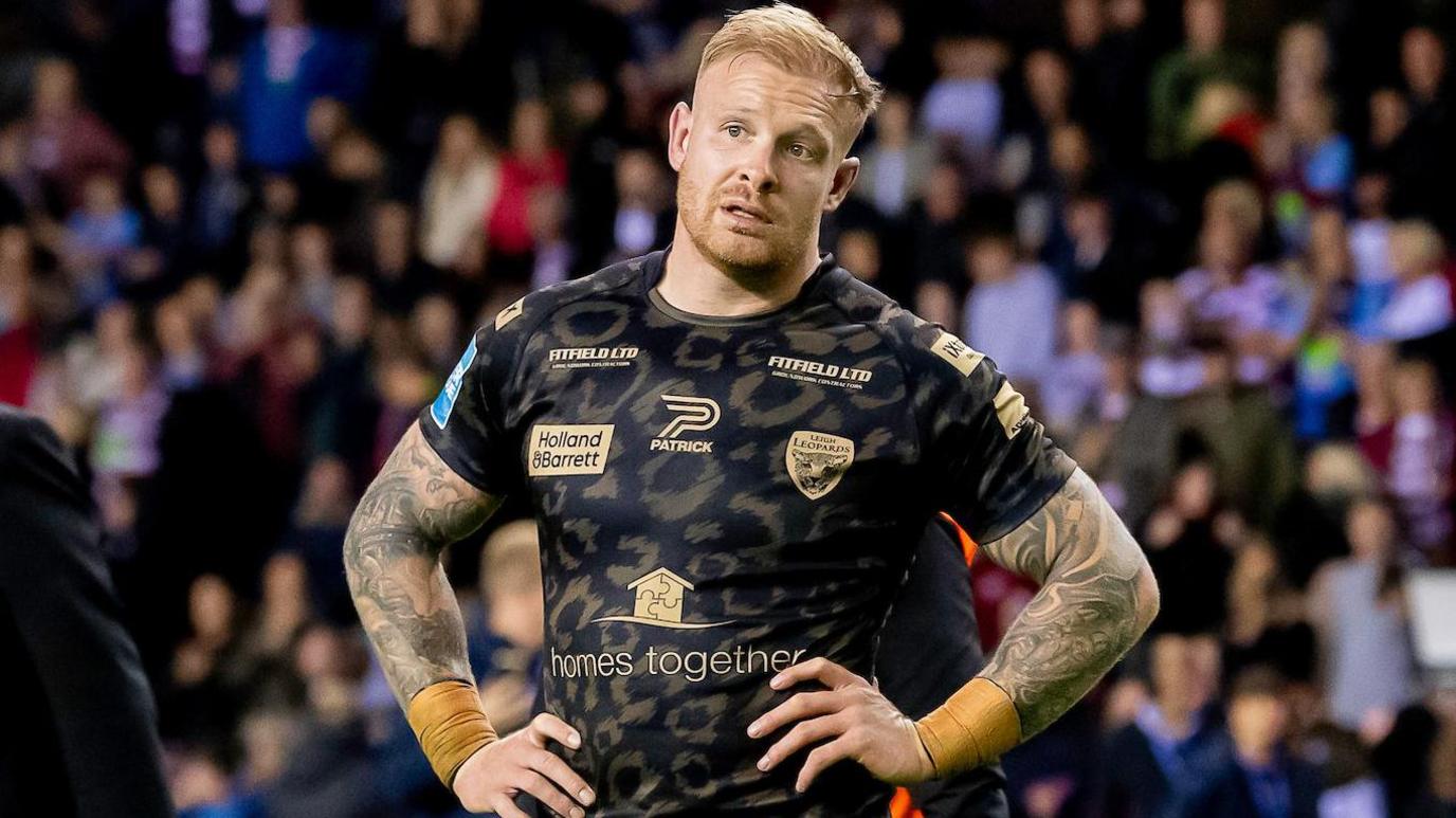 Oliver Holmes after Leigh Leopards' defeat by Wigan Warriors