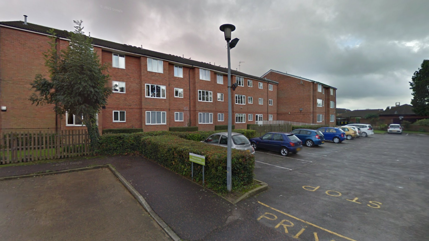 Image of flats that were evacuated from Google Maps.