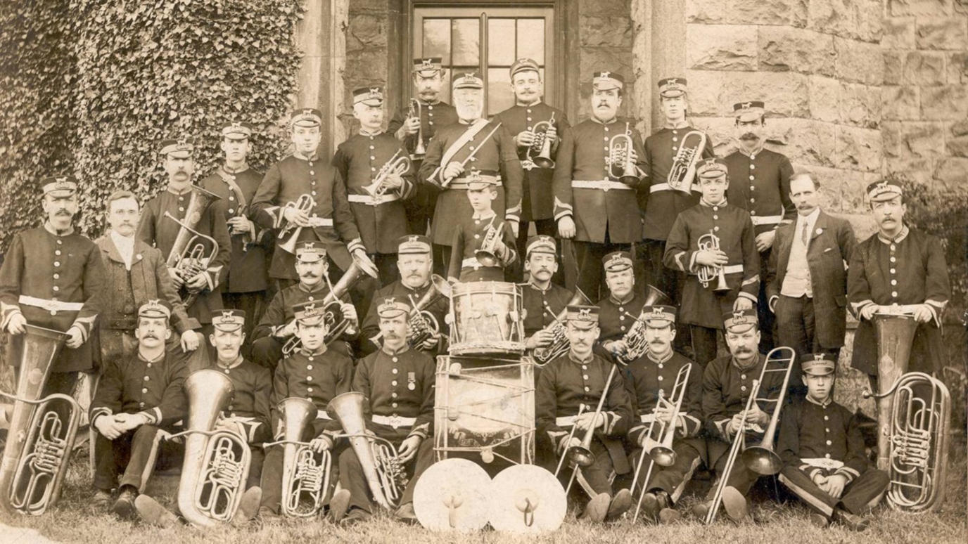 Band Cyfarthfa yn 1850