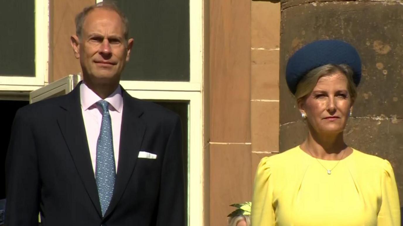 The Duke and Duchess of Edinburgh at Hillsborough Castle