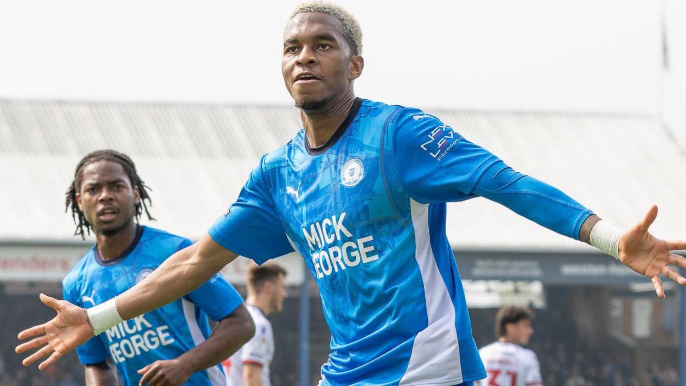 Malik Mothersille in action for Peterborough United