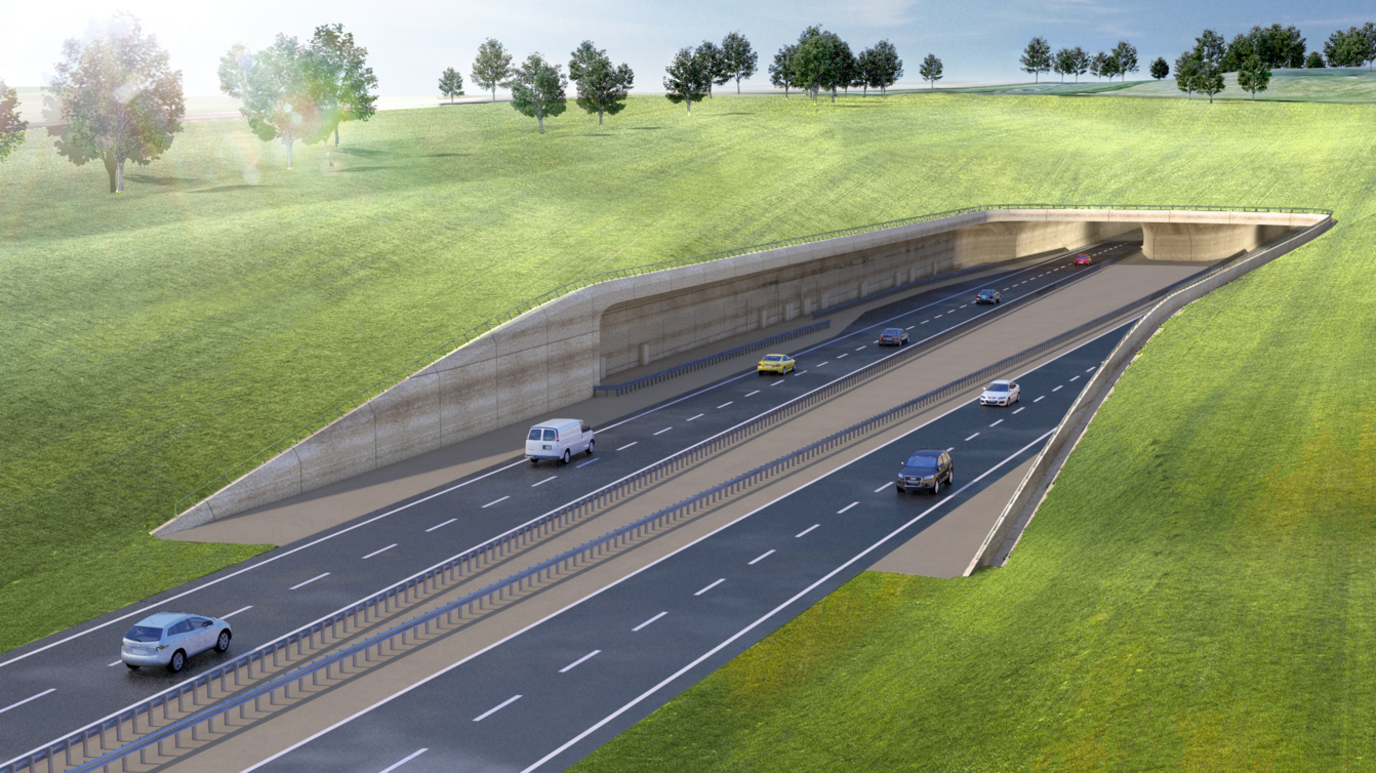 Artist's impresson of A303 tunnel