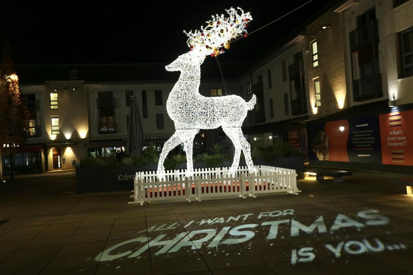 Bristol ADVENTures illumination in Cabot Circus