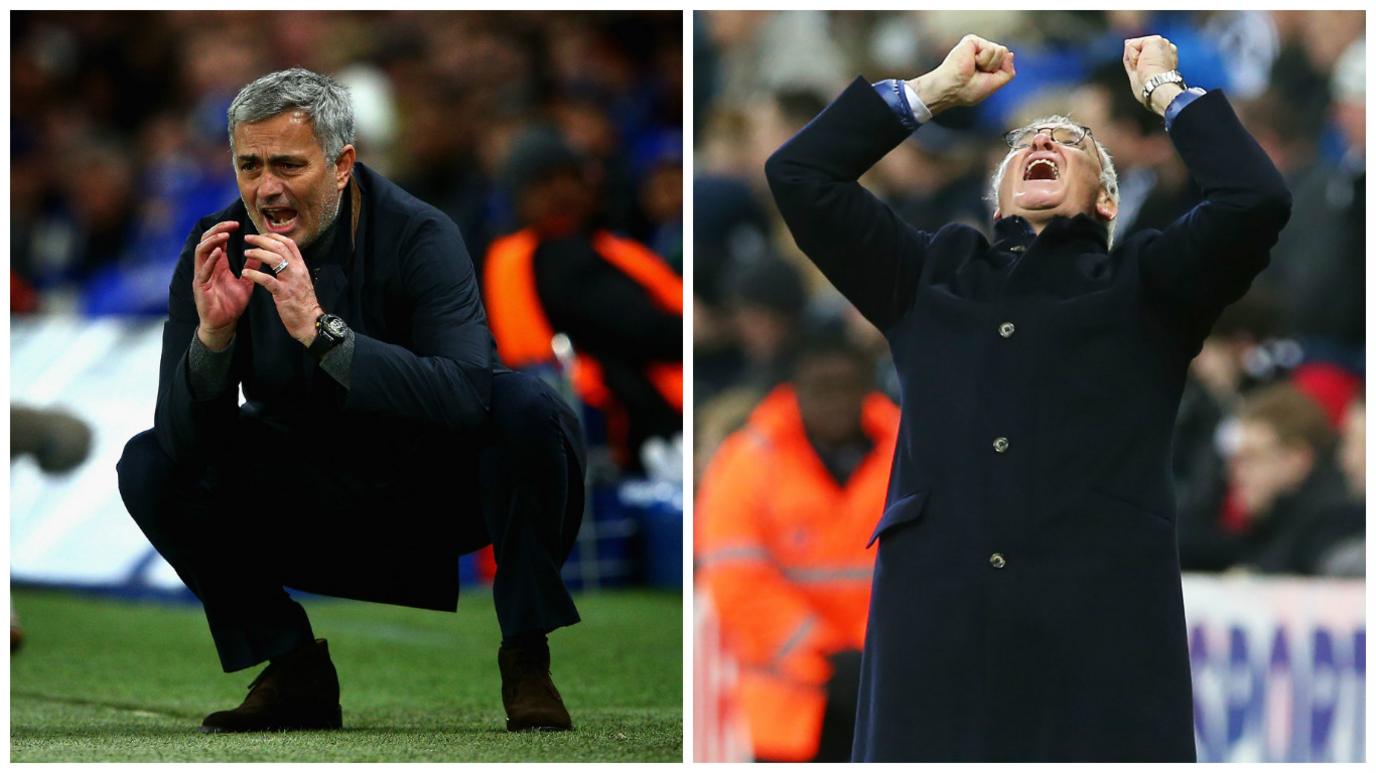 Jose Mourinho and Claudio Ranieri