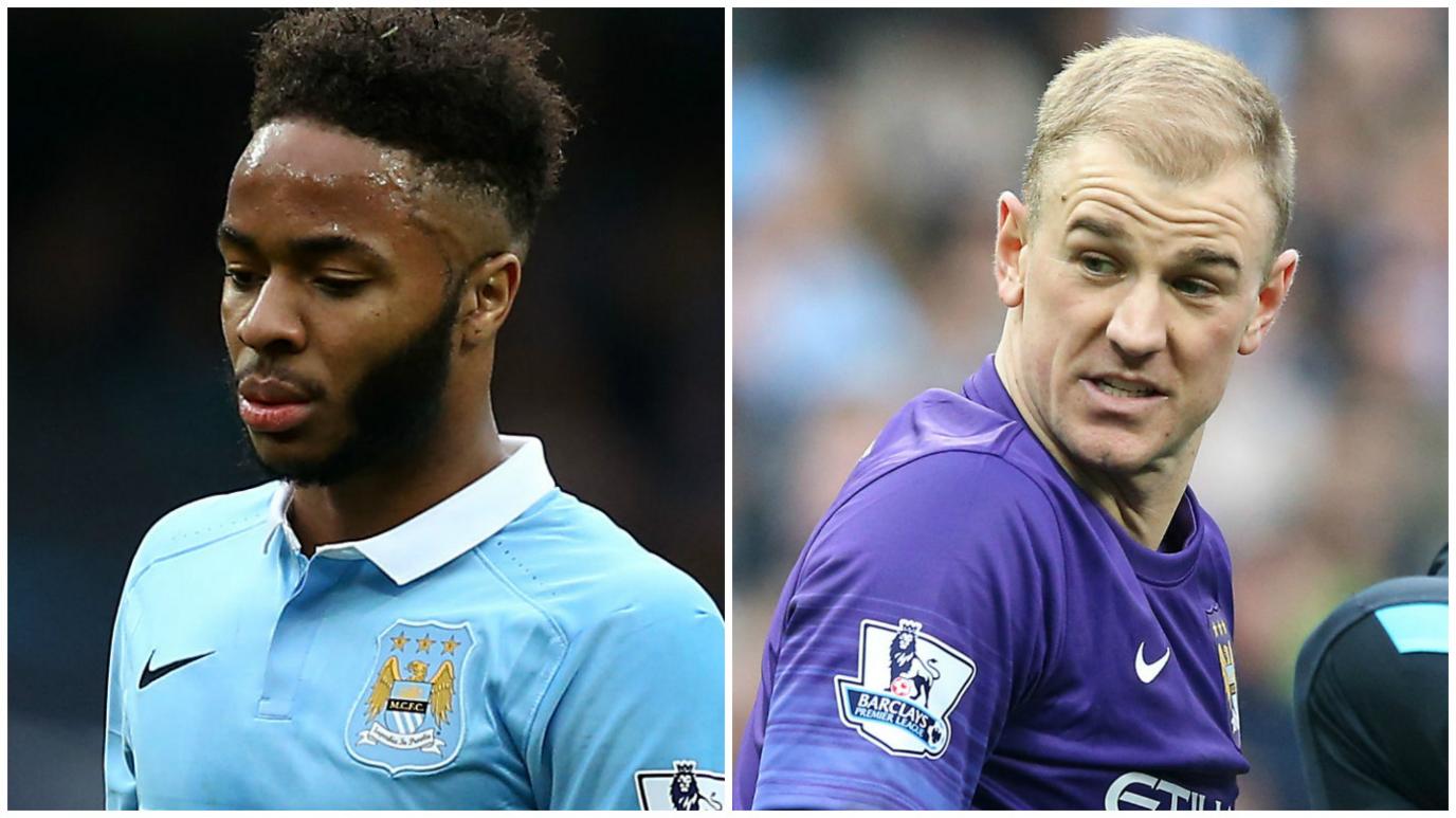 Raheem Sterling and Joe Hart